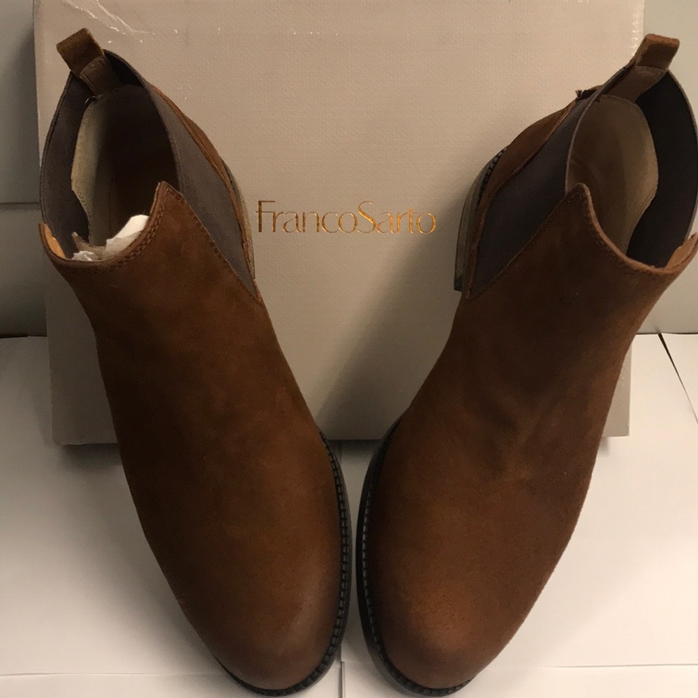 Franco Sarto Claudio Tan Ankle Boots